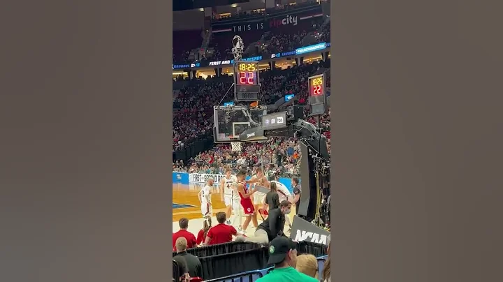 March Madness Cheerleader saves the day #marchmadness