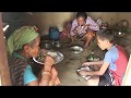 Healthy and fresh organic vegetables in village ll Primitive technology