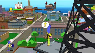 The Simpsons Game PS3 Free Roam in Springfield