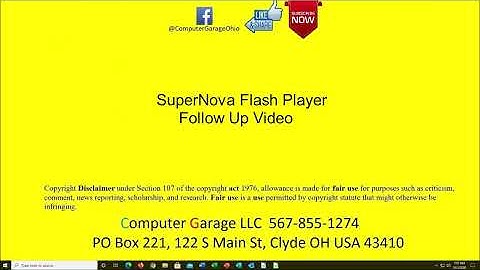 SuperNova Flash Player Follow up