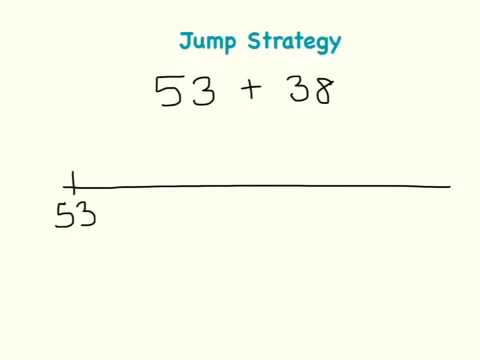 Jump Strategy For Addition Youtube