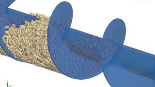 Discrete Element Method (DEM) simulation with cylindrical particle shapes
