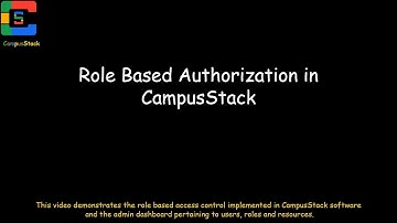 Role Based Access Control and Authrorization