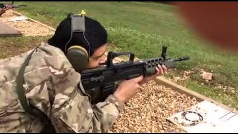 shooting the L98A2 rifle
