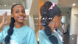 Using AMAZING BEAUTY HAIR extensions to do a cute ponytail 🤩