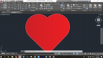 How to make heart in AutoCAD 2D