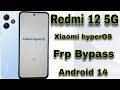 Redmi 12 5G Frp Bypass || Xiaomi HyperOs Frp Bypass || Redmi 12 HyperOS Frp Bypass #redmi125gfrpby