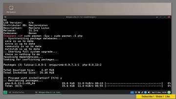 Manjaro / Arch - "installing PHP 8 On Manjaro 21.2.0 Linux