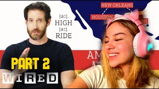 Finnish Girl Reacts to Accent Expert Gives a Tour of U.S. Accents - (Part 2) | WIRED