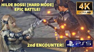 VALKYRIE ELYSIUM: Hilde Boss Fight [HARD MODE] PS5, 4K 60FPS!