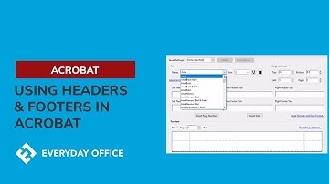 Adding Acrobat Headers and Footers