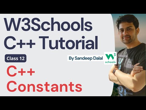 C++ Tutorial • C++ Constants • W3Schools • Object Oriented Programming using C++ Tutorial