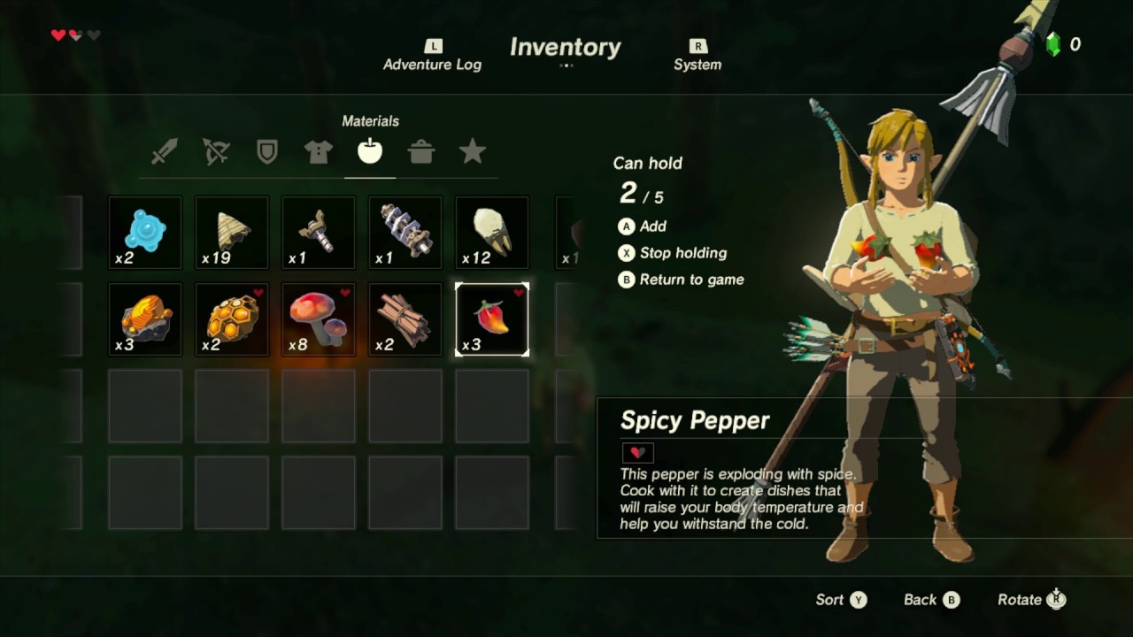 How To Cook in The Legend of Zelda Breath of the Wild Basic Tutorial