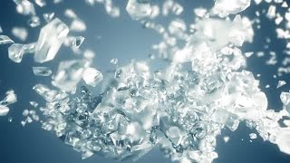 Ice Cube Explosion Stock Motion Graphics
