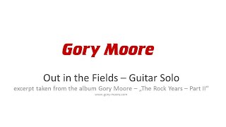 Gary Moore - Out in the Fields - Guitar Solo Cover