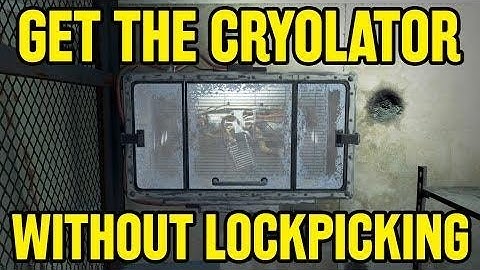 how to get the Cyrolator in fallout 4 without lockpicking.