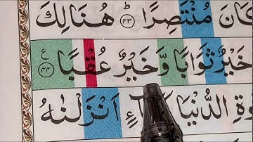 Surah Al-Kahf/Ayat 43,44 &45/ سورة الكهف