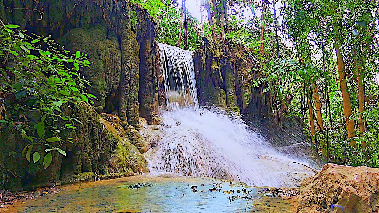 Шум далекого водопада. Шумный водопад. Шум водопада. Звуки водопада для медитации. Водопад звук воды 1 час.