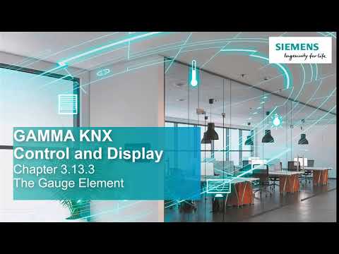 3.13.3 Siemens GAMMA KNX IP Control Center V4 - Extended display and operating elements - Gauge