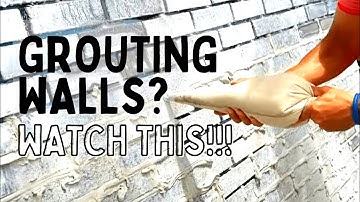 How to grout brick veneer walls. Pro brick masons