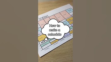 How to create a schedule ⭐ #shorts #aesthetic #schedule #planner #howto #school #diy #routines