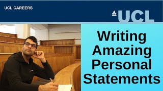 Writing Amazing Personal Statements  |  CareersLab