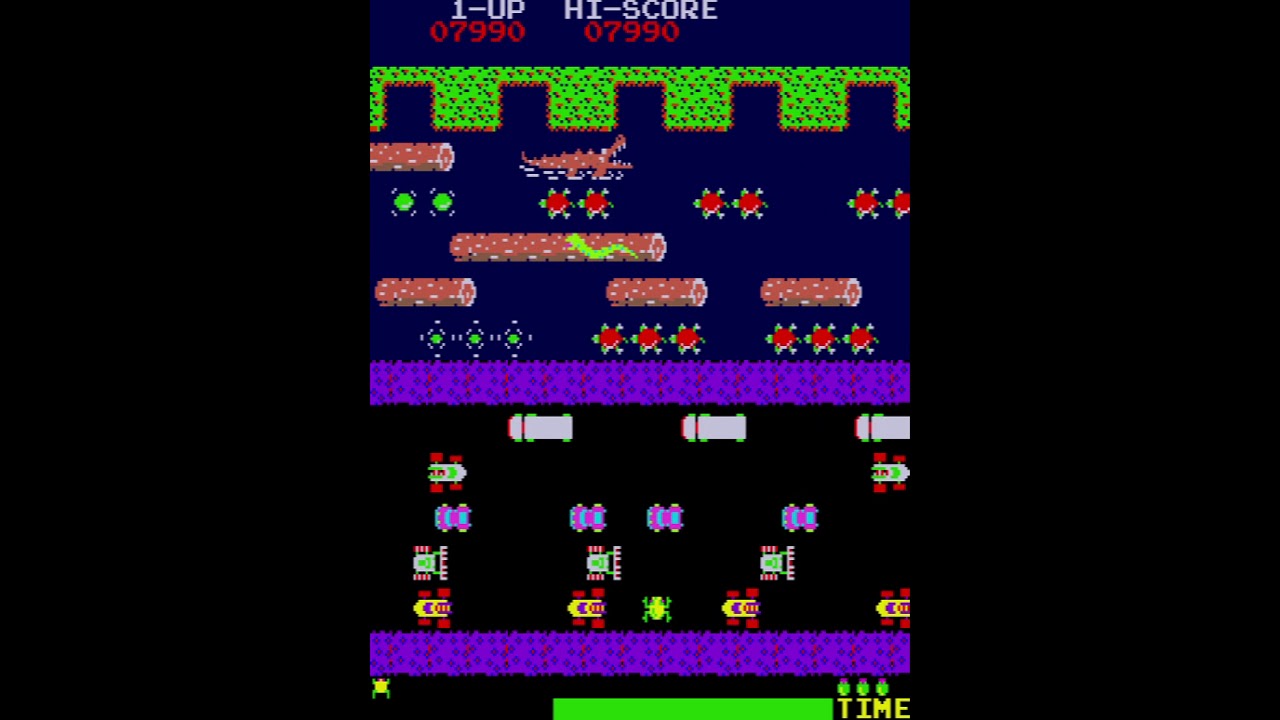 Frogger (Konami/1981) Gameplay