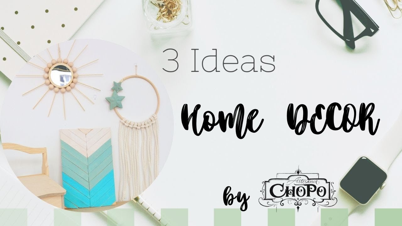 3 ideas home decor DIY YouTube