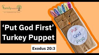 Put God First - Turkey Puppet Craft