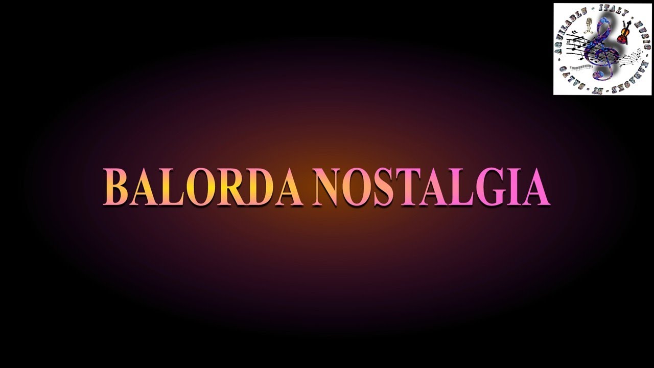 Karaoke OLLY BALORDA NOSTALGIA -1 semitoni @KaraokeAQUILABLUBYSALVO Karaoke OLLY BALORDA NOSTALGIA -1 semitoni @KaraokeAQUILABLUBYSALVO