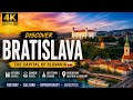 Bratislava Slovakia Aerial 🇸🇰 4K City Tour &amp; History | Danube Views, Old Town View 1080p