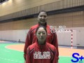 ハンドボール2008北京オリンピックアジア予選（再戦）　日本代表　上町史織（北國銀行）　谷口尚代（リーザ）