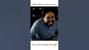 When Magnus make a move, but Hikaru already knew it🤣🕶️