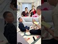 baby playing with dad 😂 살짝 장난치던 형, 아빠 한마디에 바로 얌전해지는 거 넘 웃겨 😆💛💜