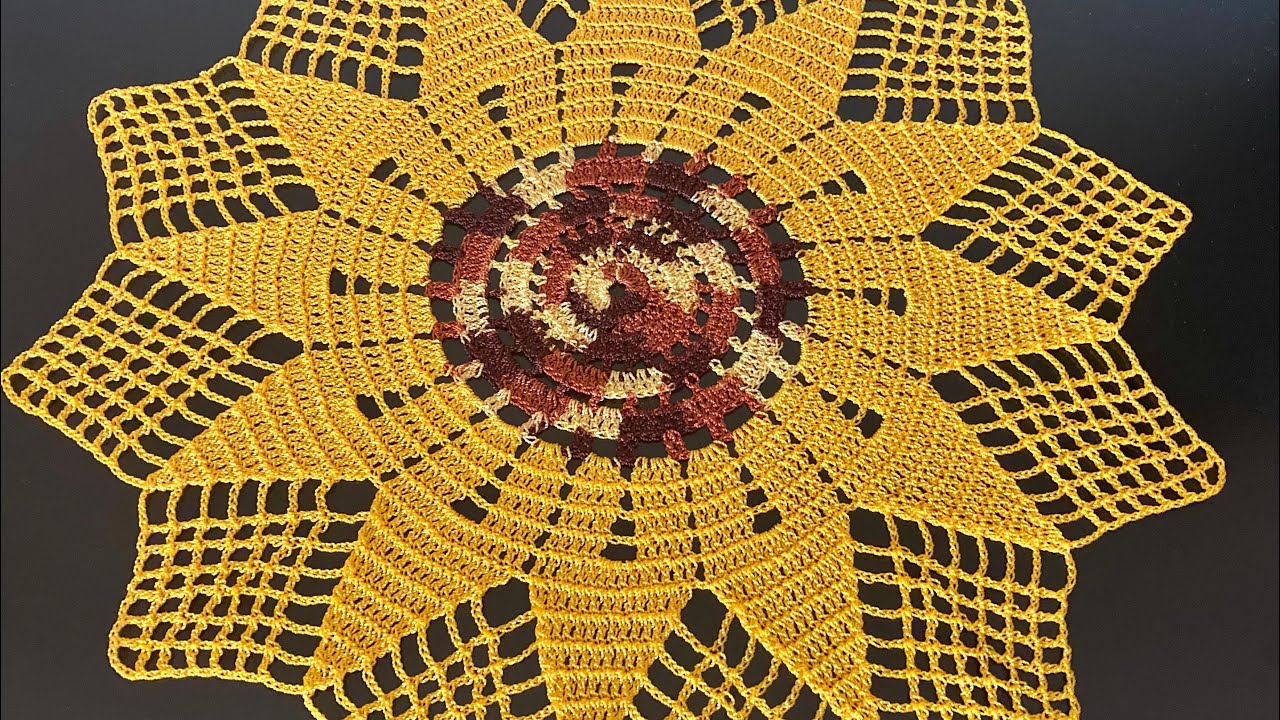 Carpeta de crochet con Girasol 🌻🧶