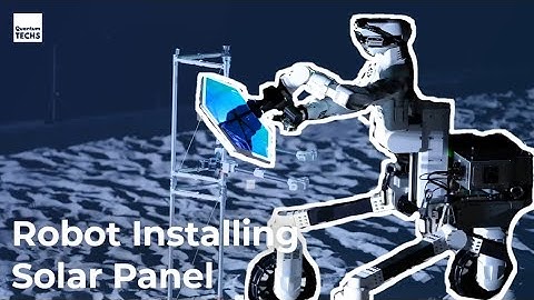 This lunar robotic rover can install solar panel on planets !