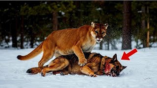 Germen sheperd va lion cats   wild life animals