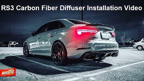 Audi RS3 Carbon Fiber Diffuser Installation Video (EASY)