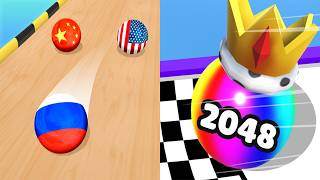 Marble Run 3D VS Ball Merge 2048 - All Levels Gameplay Android, ios (Part 294)
