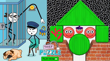 Thief Puzzle Vs Hide Ball 🤬🎃👮 Max All Levels Android iOS Gameplay walkthrough Ep 24