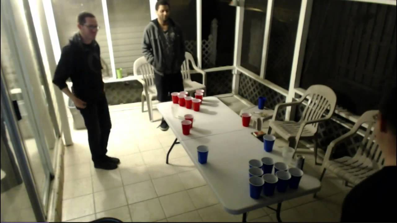 Beer pong On Fire YouTube