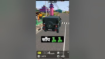 Mahindra thar car Mod In Bus Simulator Indonesia  - Bussid Bus Mod - Bussid Car Mod Bussid #shorts