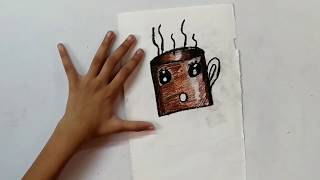 HOWTO DRAW A CUTE CUP OF COFFEE - art lover