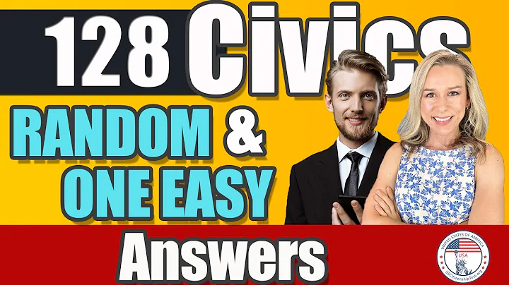 USCIS 128 Civics Questions and SIMPLE Answers in RANDOM ORDER | Officer Justin | 2025 Civics Test