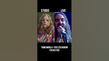 Tame Impala The less i know the better Studio version vs live performance