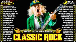 Metallica, Queen, Nirvana, Guns N Roses, Bon Jovi, ACDC - Best Classic Rock Songs 70s 80s 90s