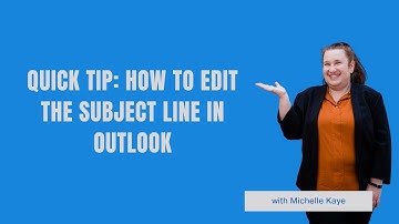 Quick Tip: How to Edit the Subject Line in Outlook Classic
