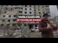 Terrible landscapes of the shelled Kharkiv