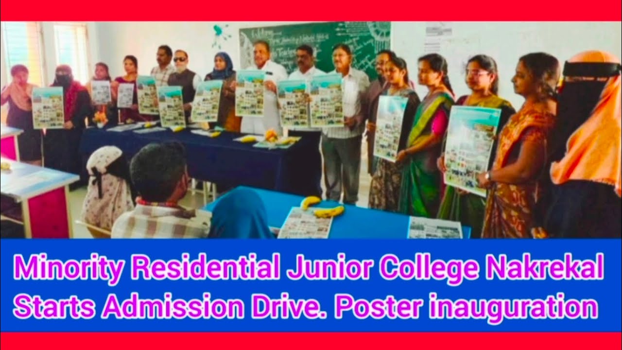 Golden Opportunity for Minority Students: Admissions Open in Nakrekal TS Residential Jr College 