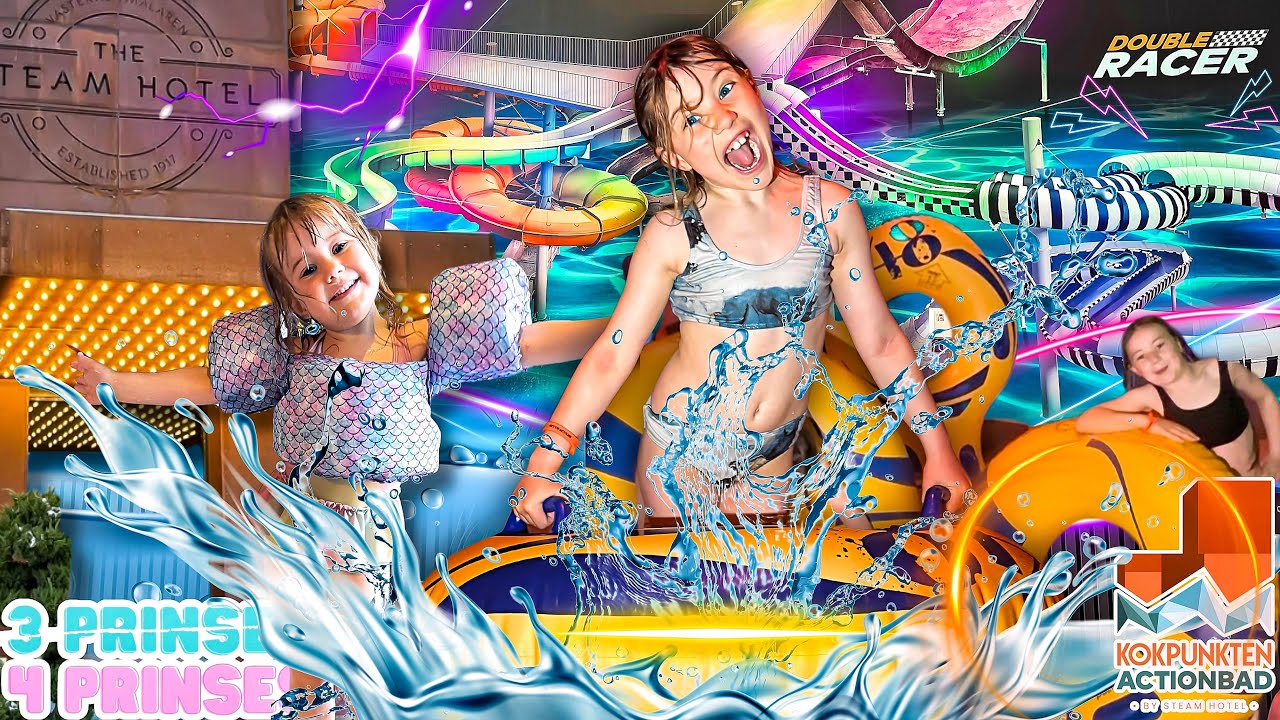 ENSAMMA PÅ KOKPUNKTEN💦🤿Sveriges största actionbad🎢 - 3prinsessor VLOGG🤸🏽‍♀️
